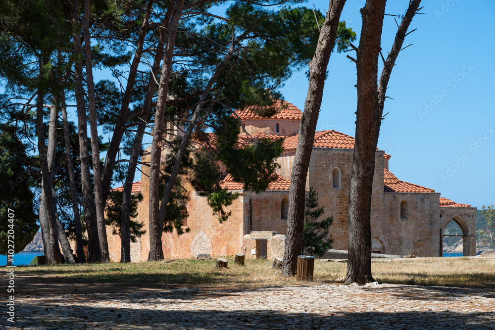 Metamorphosis Sotiros church inside Castle of Pylos (Niokastron)
