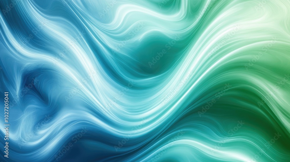 Abstract background with flowing lines in soft shades of blue and green, ideal for computer or phone screens, creating a peaceful ambiance Abstract background with flowing lines in soft shades of blue and green, ideal for computer or phone screens, creating a peaceful ambiance
