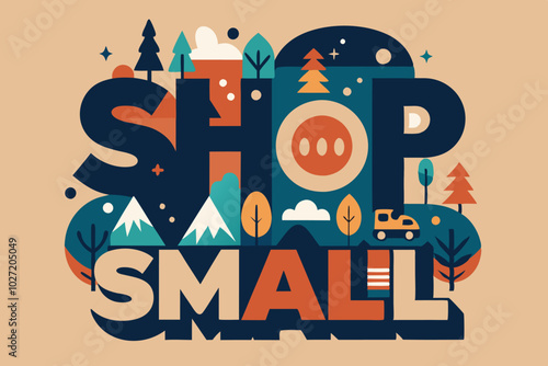 Support local art: shop small adventure with nature-inspired design