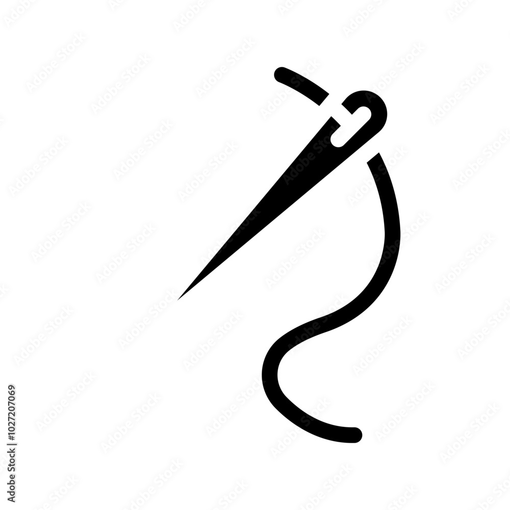 Stitching Vector Design Icon Style Stitching Vector Design Icon Style