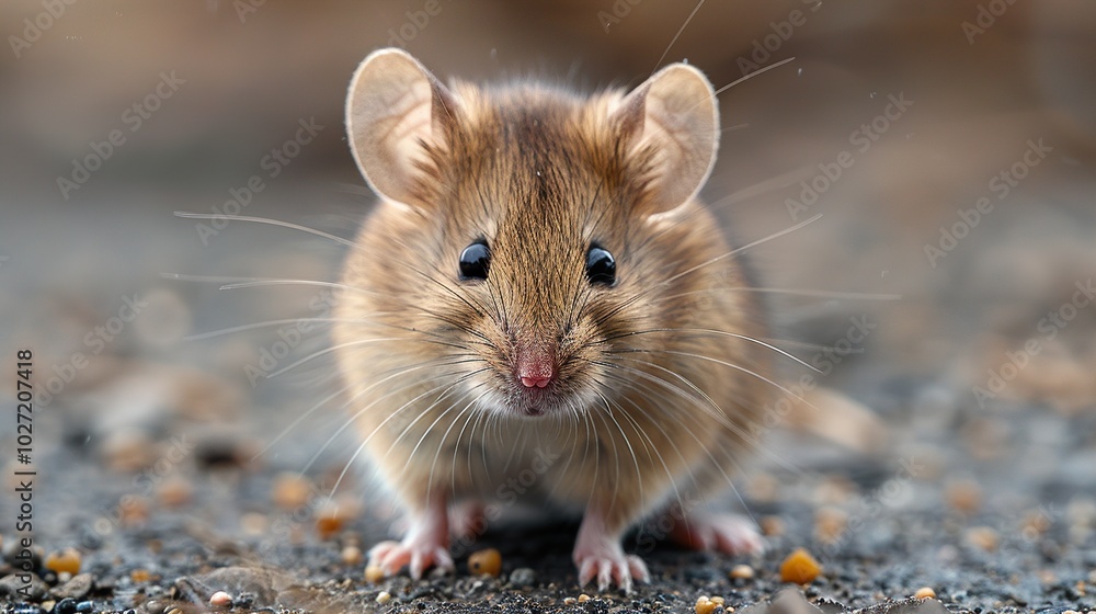 Close Up Portrait of a Cute Mouse in Nature Close Up Portrait of a Cute Mouse in Nature