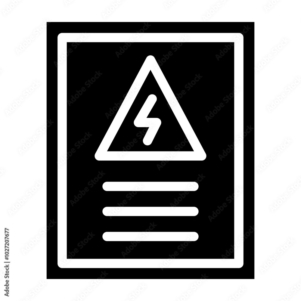Electrical Panel Vector Design Icon Style