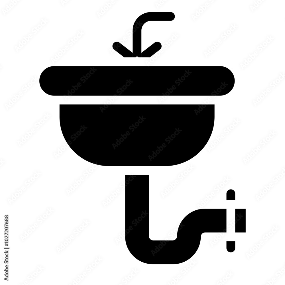 Sink Repair Vector Design Icon Style Sink Repair Vector Design Icon Style