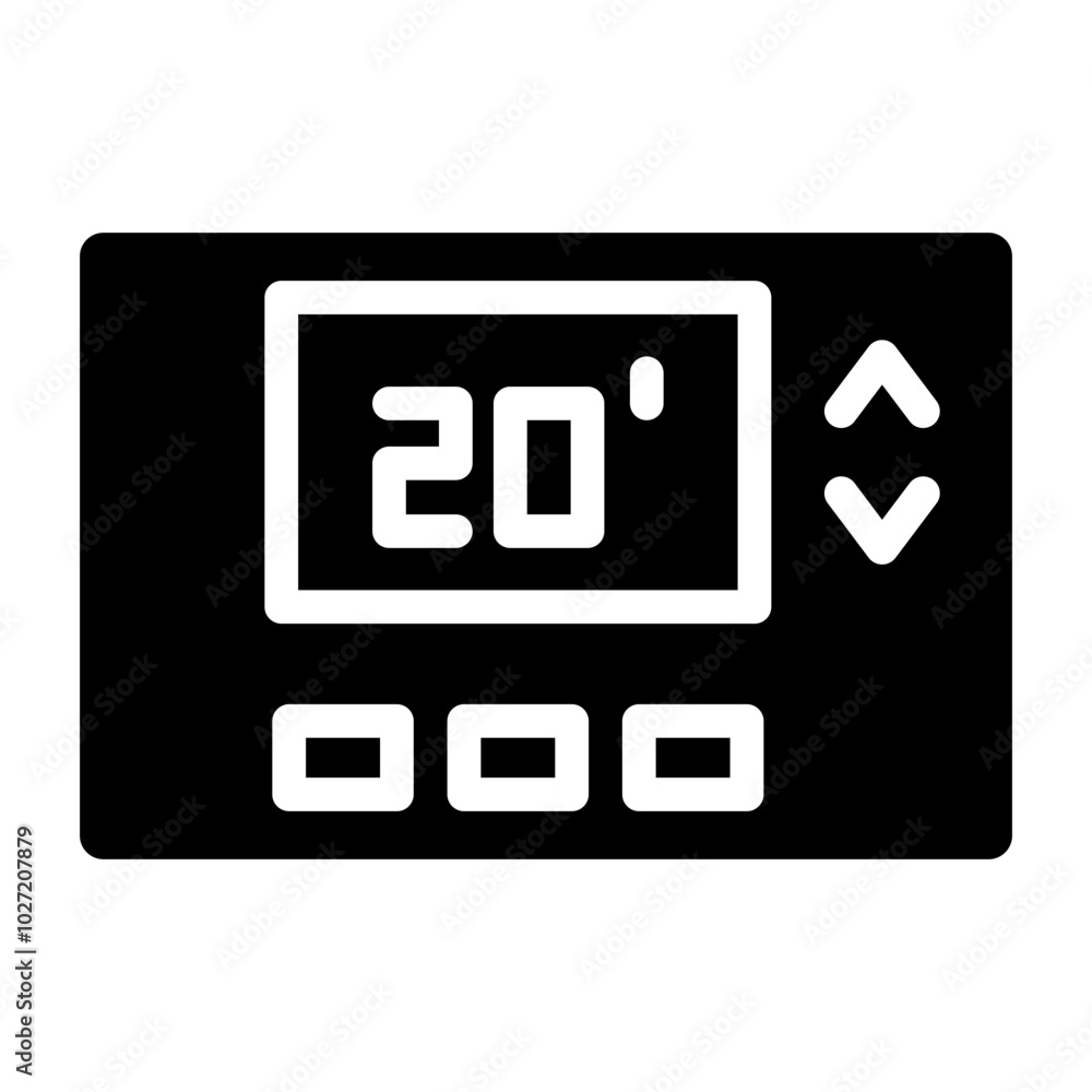 Thermostat Vector Design Icon Style Thermostat Vector Design Icon Style