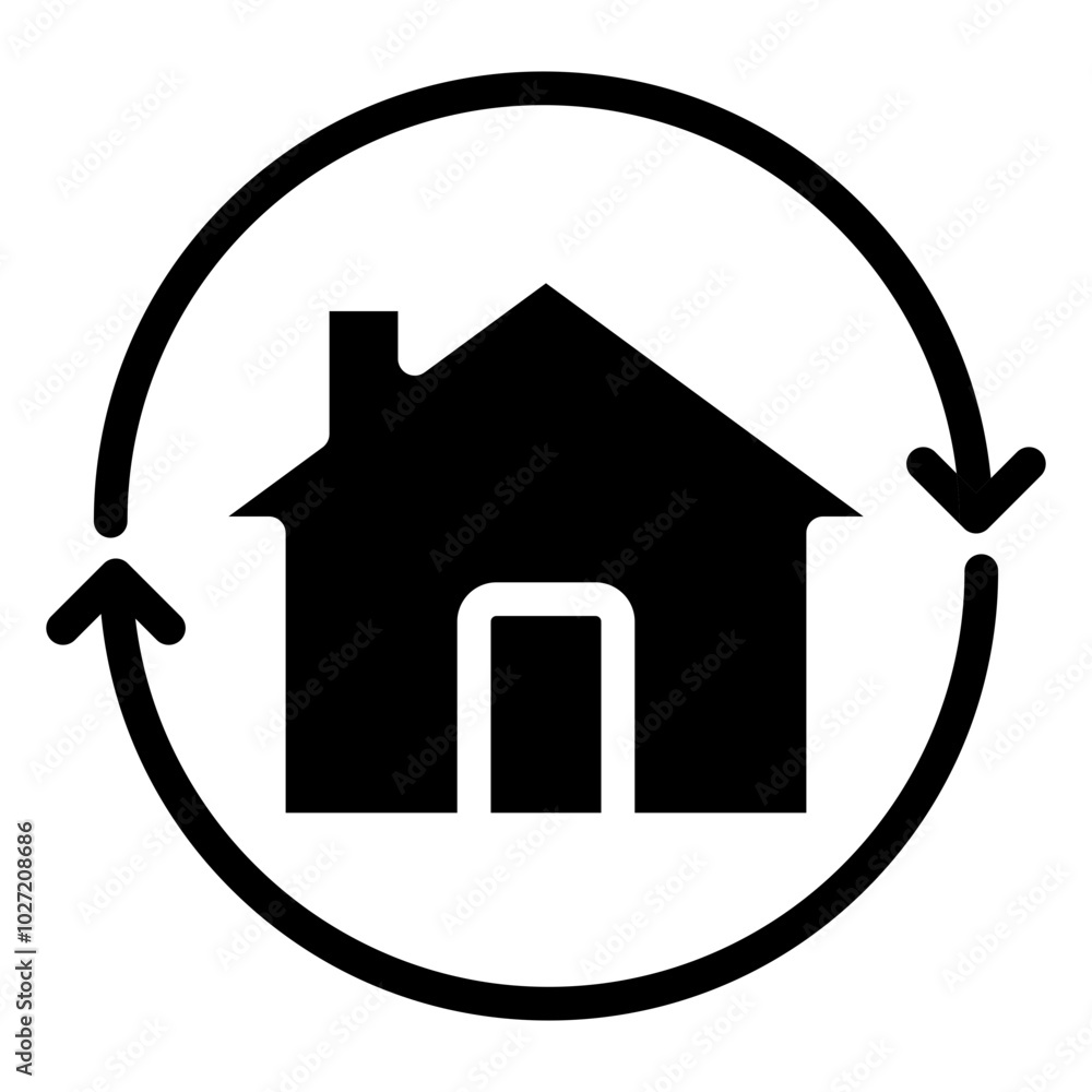 Home Revitalization Vector Design Icon Style Home Revitalization Vector Design Icon Style