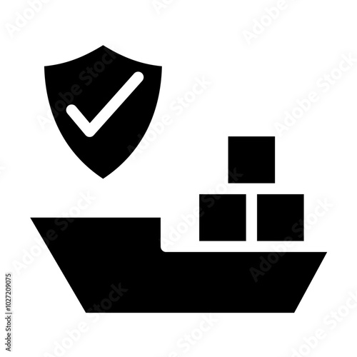 Inland Marine Insurance Vector Design Icon Style