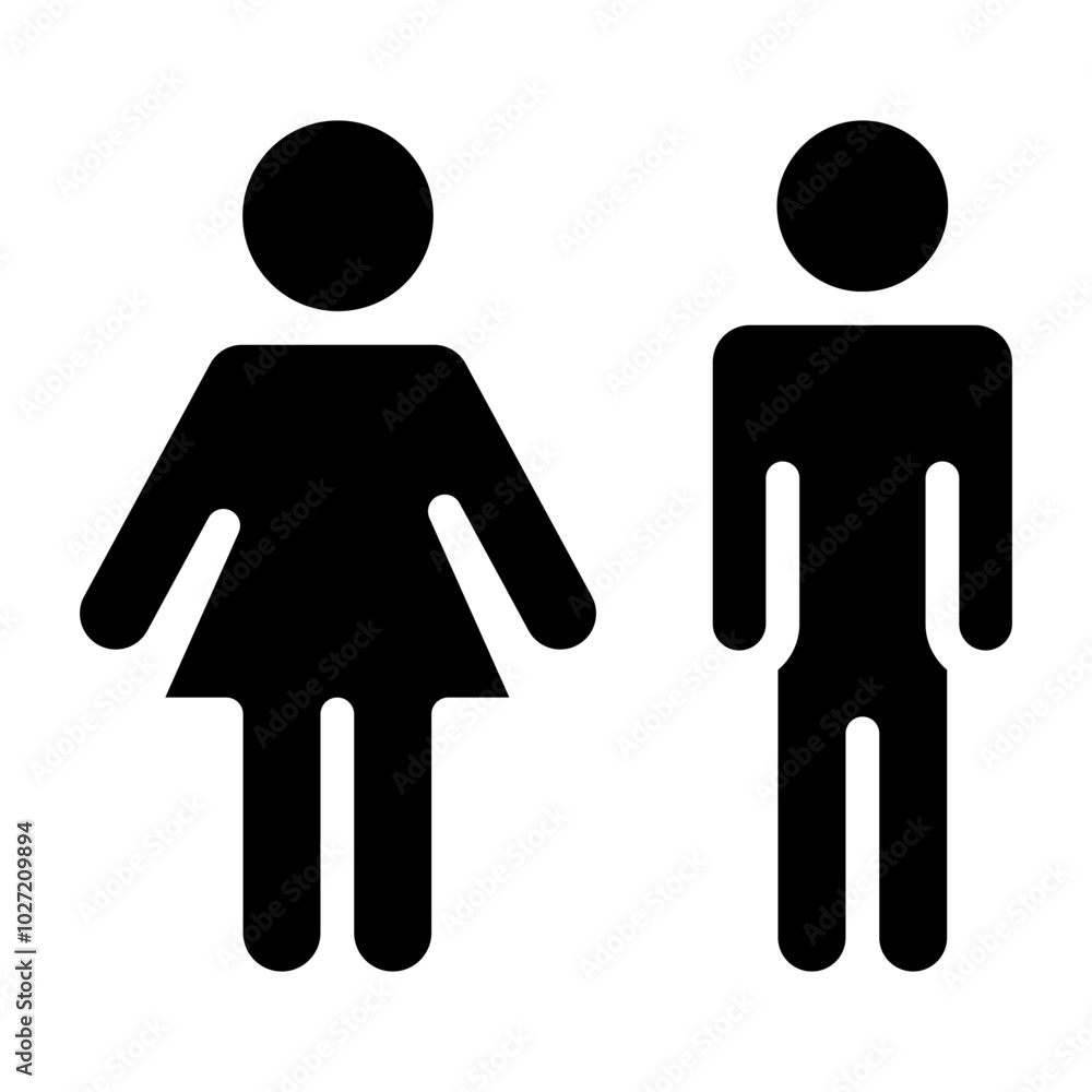 Restroom Vector Design Icon Style Restroom Vector Design Icon Style
