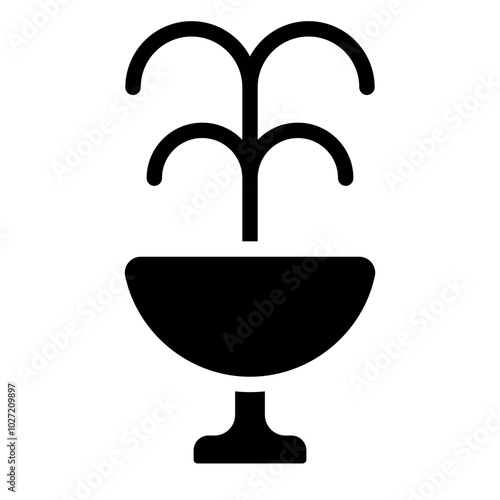 Water Fountain Vector Design Icon Style