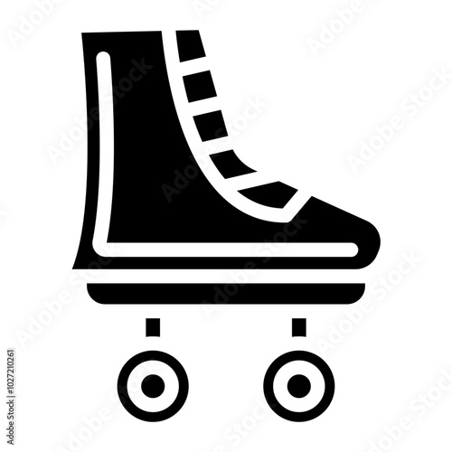 Roller Skating Rink Vector Design Icon Style