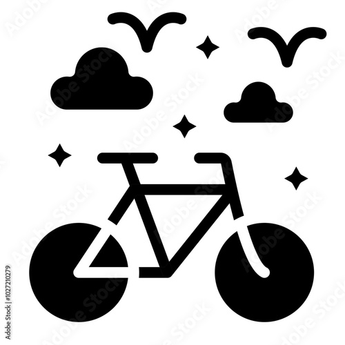 Bike Rental Vector Design Icon Style