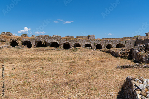 Obraz na płótnie Castle of Methoni, medieval fortification in the port town of Methoni, Messenia w salonie