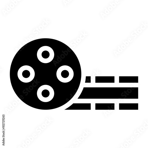 Movie Reel Vector Design Icon Style