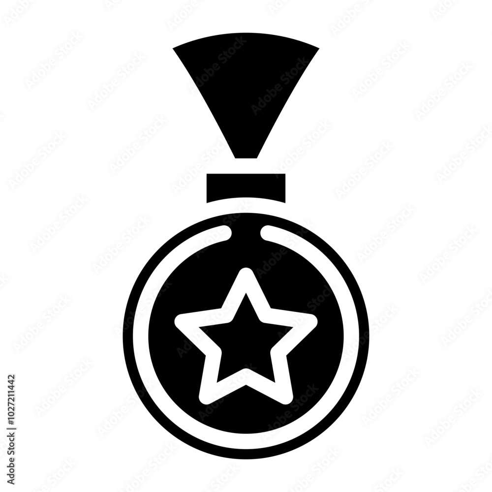 Gold Medal Vector Design Icon Style Gold Medal Vector Design Icon Style