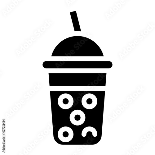 Bubble Tea Vector Design Icon Style