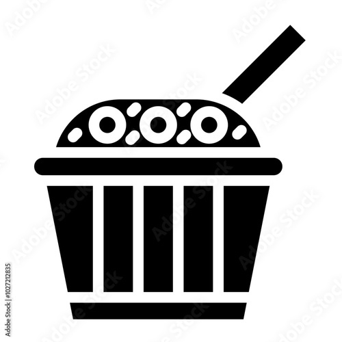 Chocolate Souffle Vector Design Icon Style