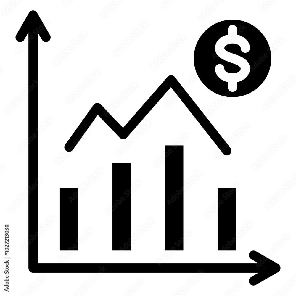 Market Analysis Vector Design Icon Style Market Analysis Vector Design Icon Style