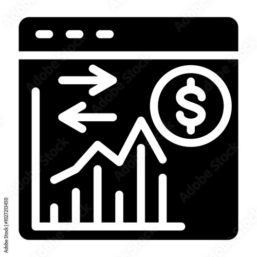 Reverse Stock Split Vector Design Icon Style