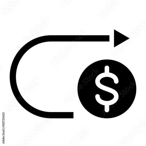 Return on Investment Vector Design Icon Style