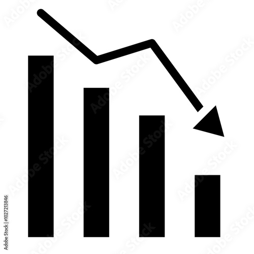 Market Losers Vector Design Icon Style