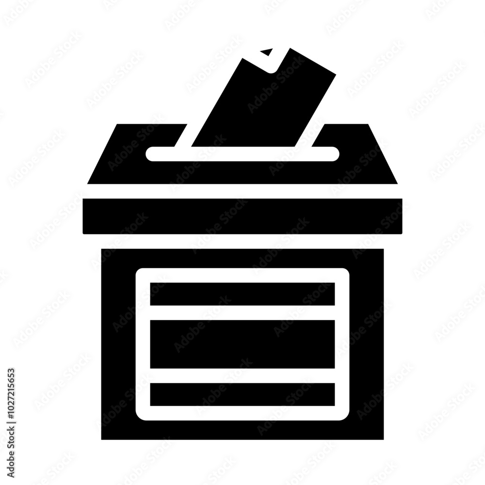 Ballot Box Vector Design Icon Style Ballot Box Vector Design Icon Style