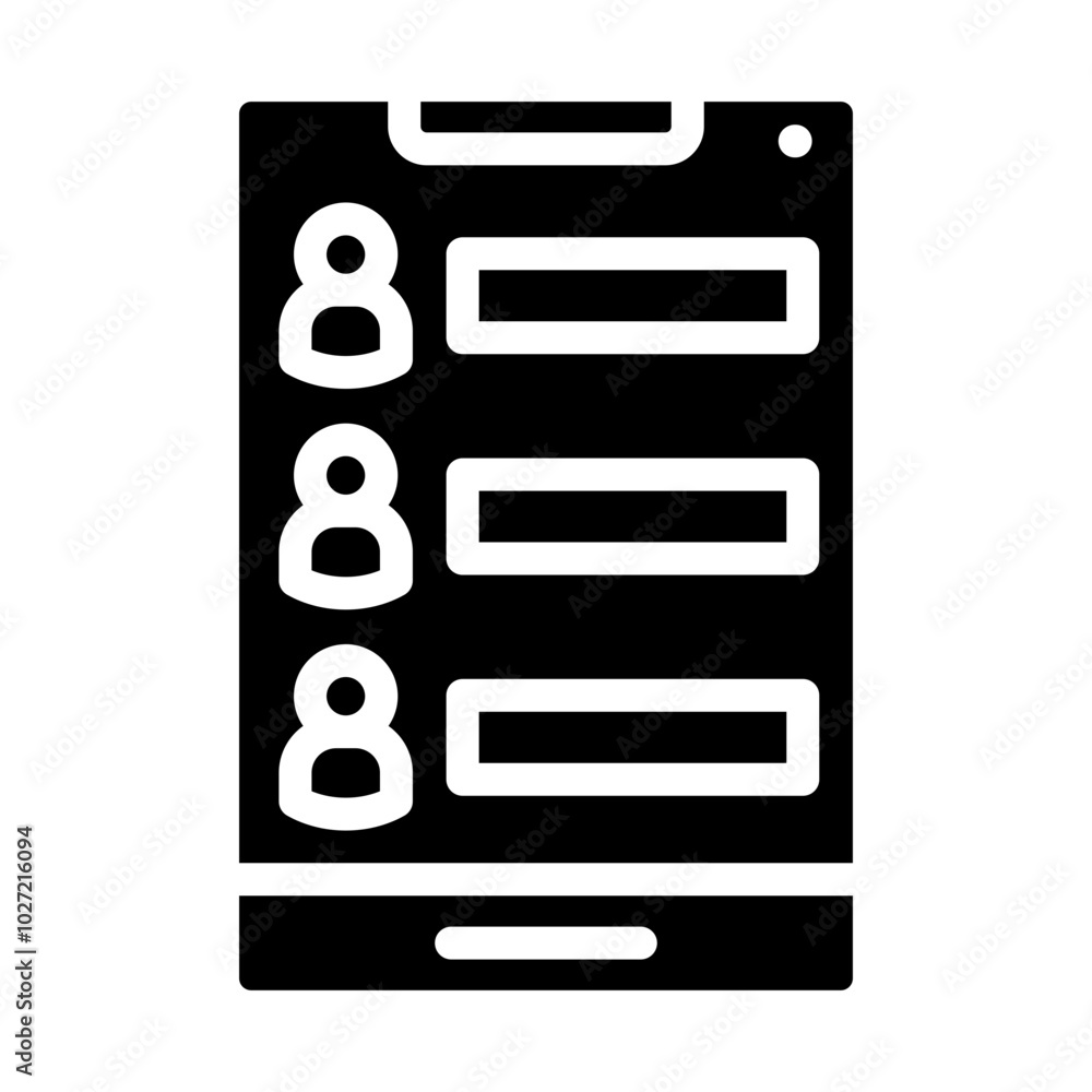 Voting App Vector Design Icon Style Voting App Vector Design Icon Style
