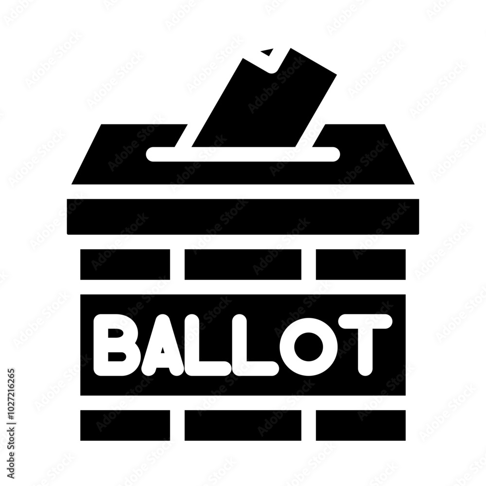 Ballot Illustration Vector Design Icon Style Ballot Illustration Vector Design Icon Style