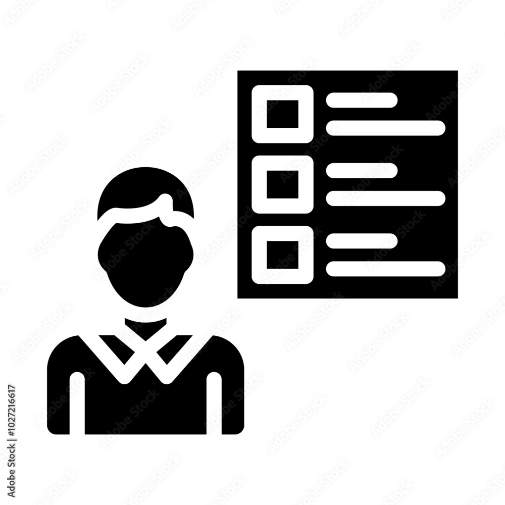 Candidate Chalkboard Vector Design Icon Style Candidate Chalkboard Vector Design Icon Style