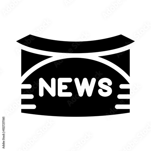 News Desk Vector Design Icon Style