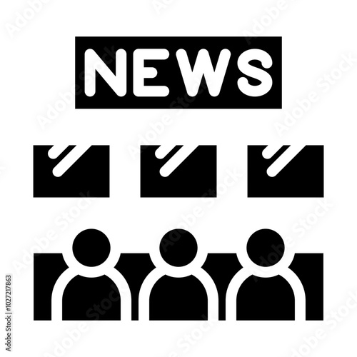 Newsroom Vector Design Icon Style