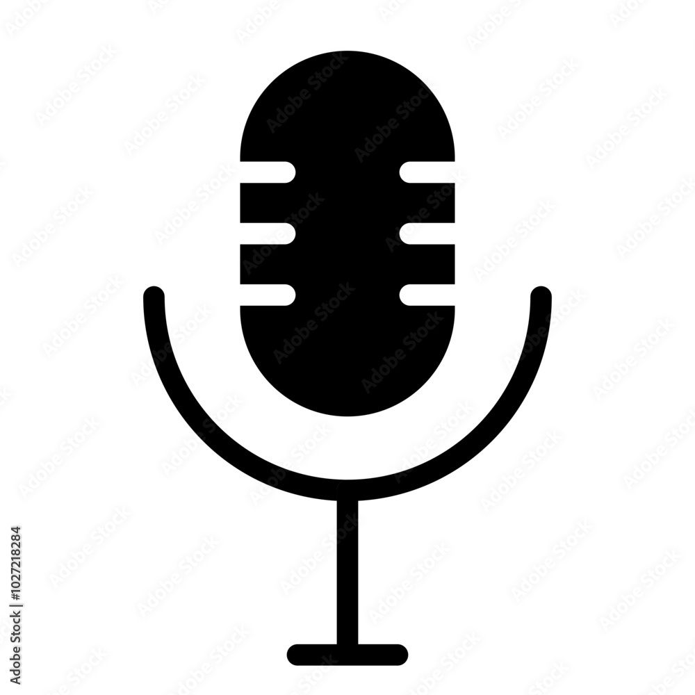 Digital Microphone Vector Design Icon Style Digital Microphone Vector Design Icon Style