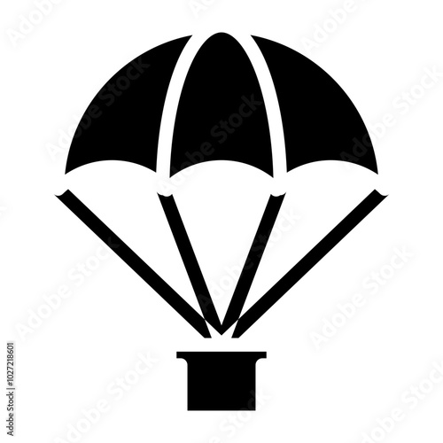 Paratrooper Vector Design Icon Style