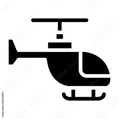 Helicopter Vector Design Icon Style