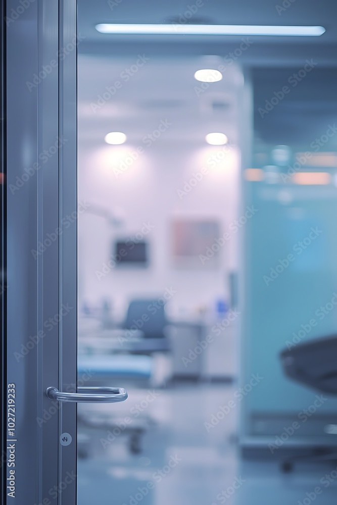 A medical clinic's interior, blurred for a professional healthcare ad. A medical clinic's interior, blurred for a professional healthcare ad.