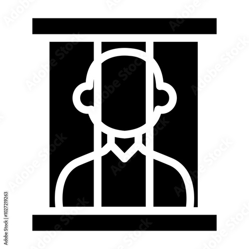 Prisoner Vector Design Icon Style