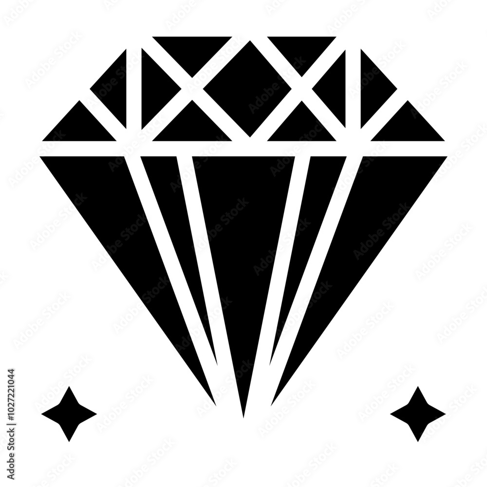 Diamond Vector Design Icon Style Diamond Vector Design Icon Style