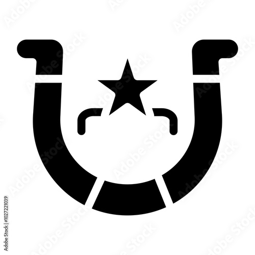 Horseshoe Vector Design Icon Style