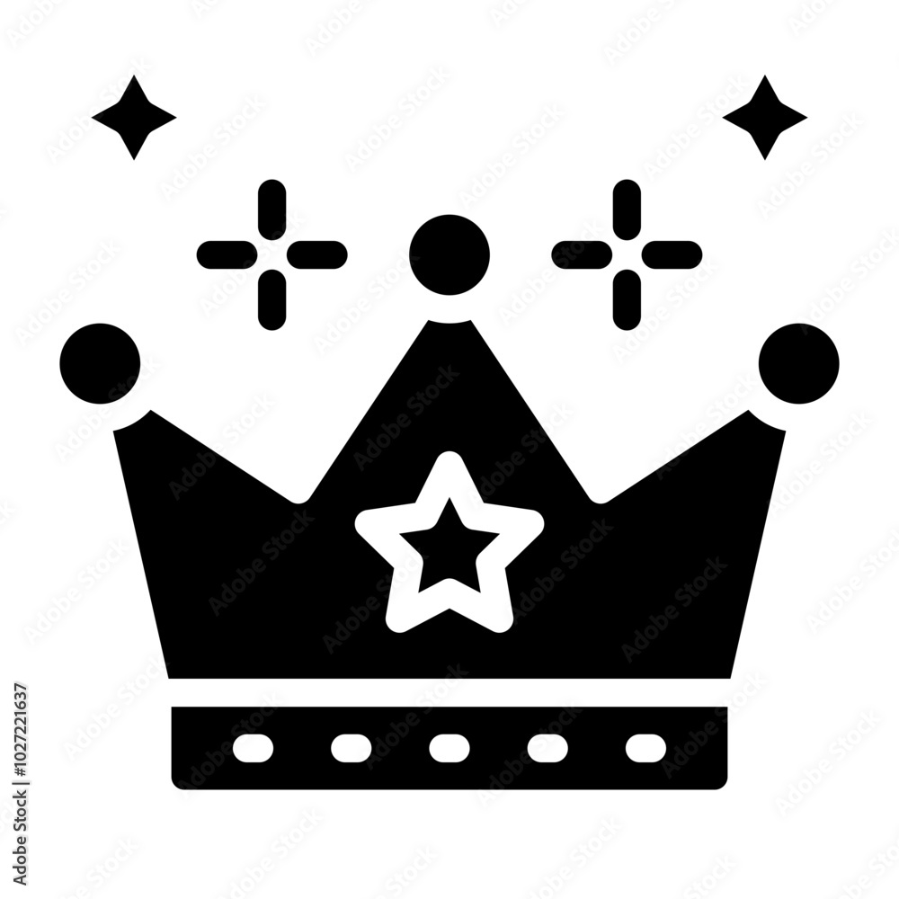 Casino Crown Vector Design Icon Style Casino Crown Vector Design Icon Style