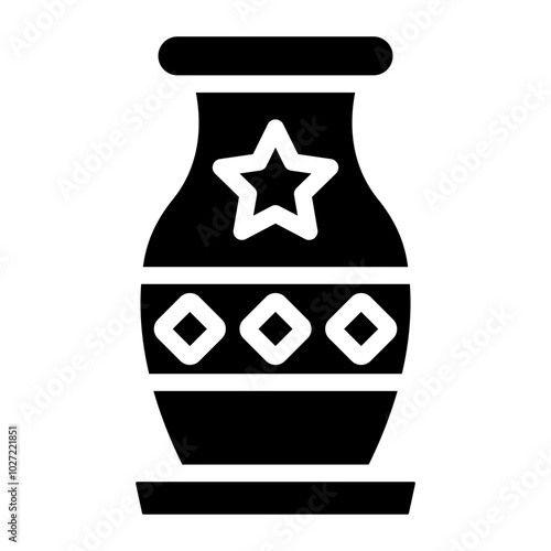 Vase Vector Design Icon Style