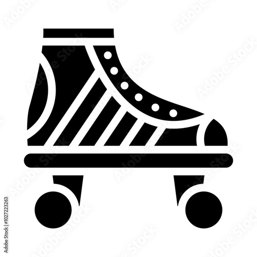 Roller Skates Vector Design Icon Style