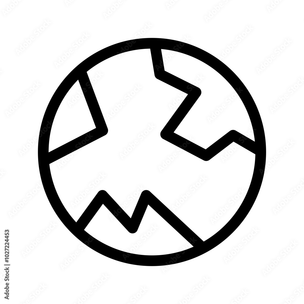Earth Icon Vector Symbol Design Illustration Earth Icon Vector Symbol Design Illustration