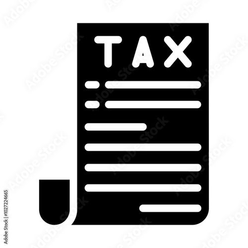 Tax Notice Vector Design Icon Style