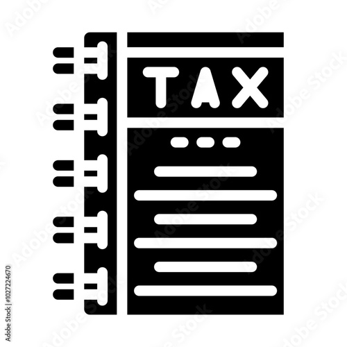 Tax Help Book Vector Design Icon Style