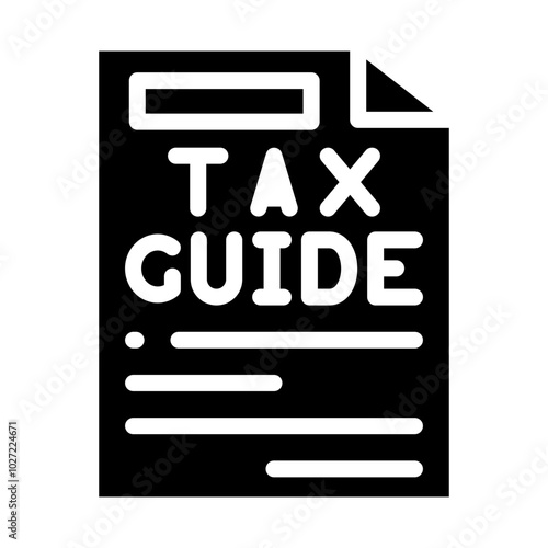 Tax Guide Vector Design Icon Style