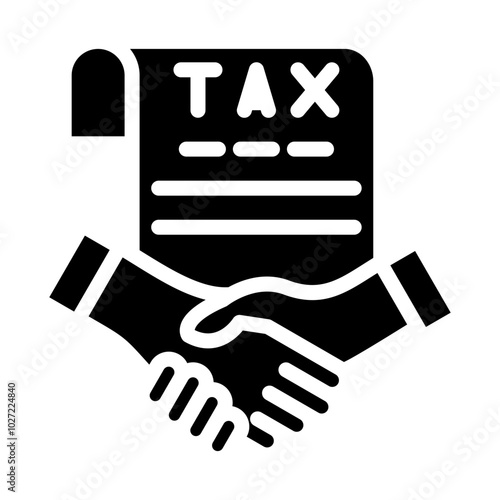 Tax Settlement Vector Design Icon Style