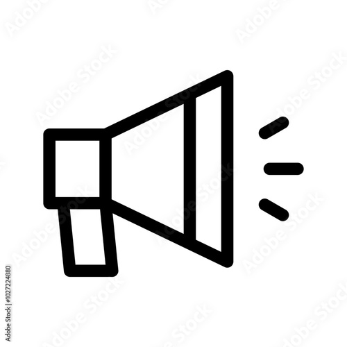 Loudspeaker Icon Vector Symbol Design Illustration