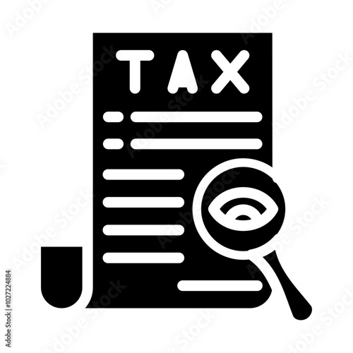 Tax Investigation Vector Design Icon Style