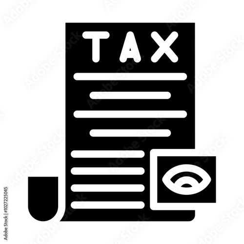 Tax Review Vector Design Icon Style