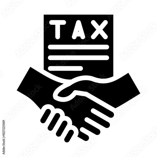 Tax Settlement Vector Design Icon Style