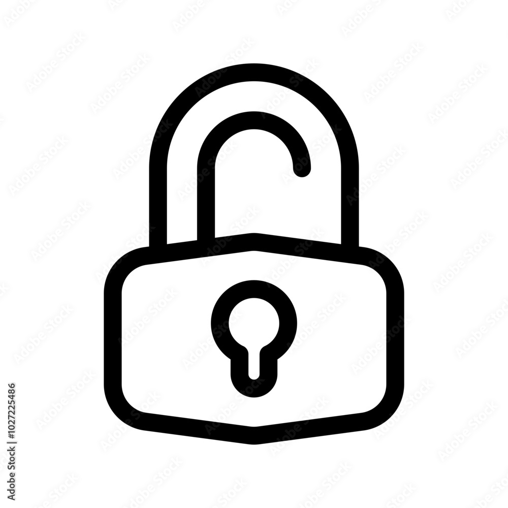 Padlock Icon Vector Symbol Design Illustration Padlock Icon Vector Symbol Design Illustration