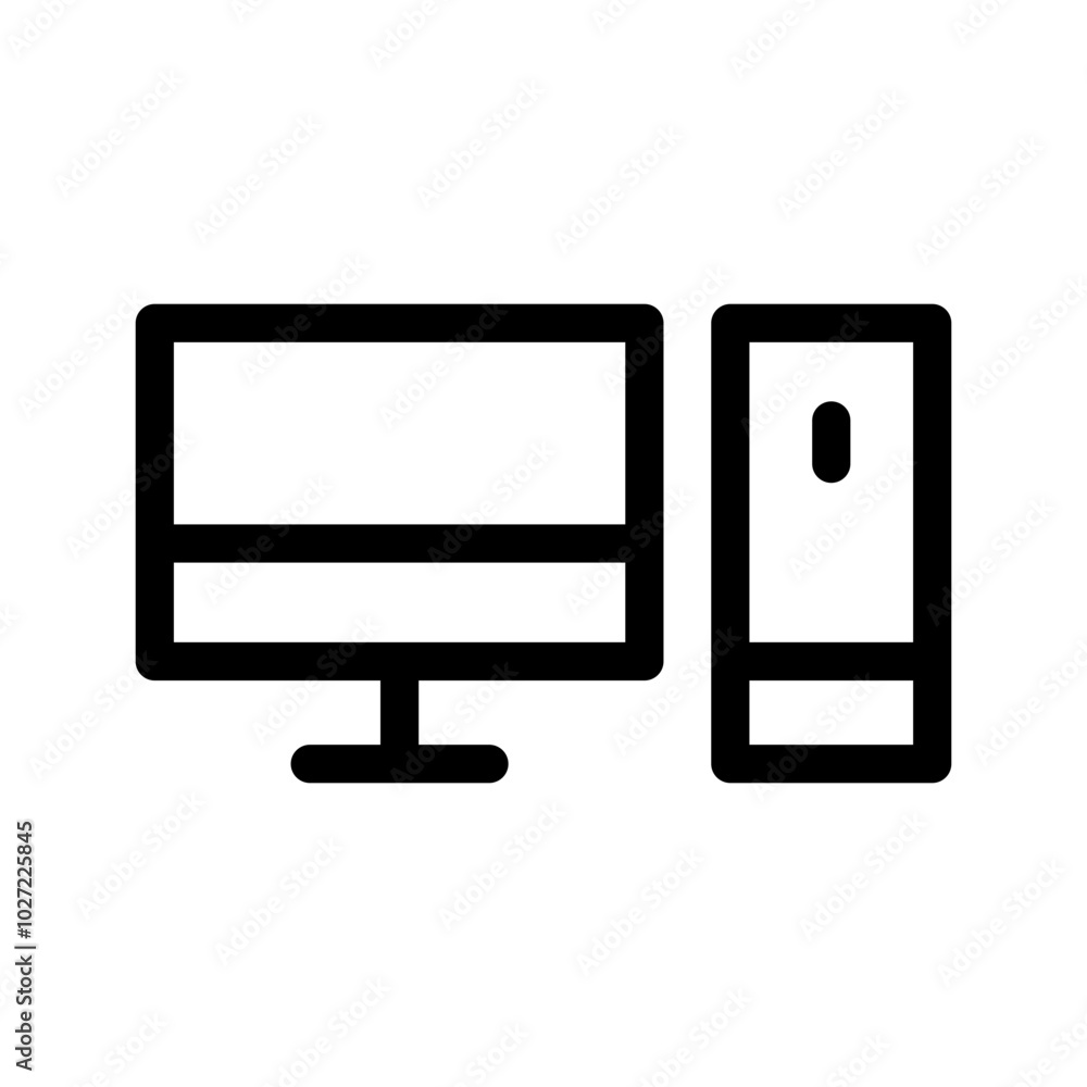 Computer Icon Vector Symbol Design Illustration Computer Icon Vector Symbol Design Illustration